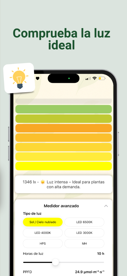 Light meter screenshot