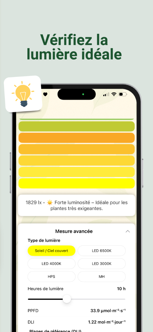 Light meter screenshot