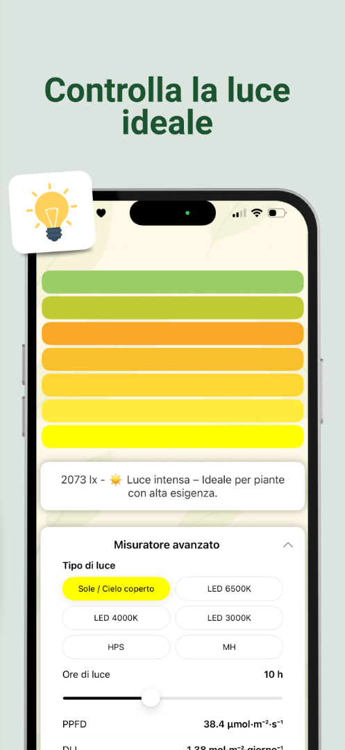 Light meter screenshot