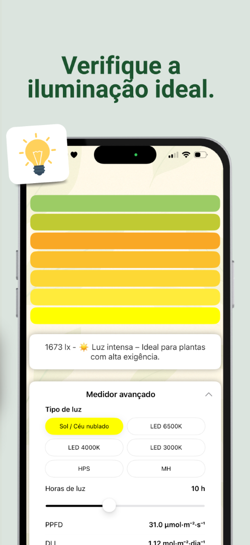 Light meter screenshot